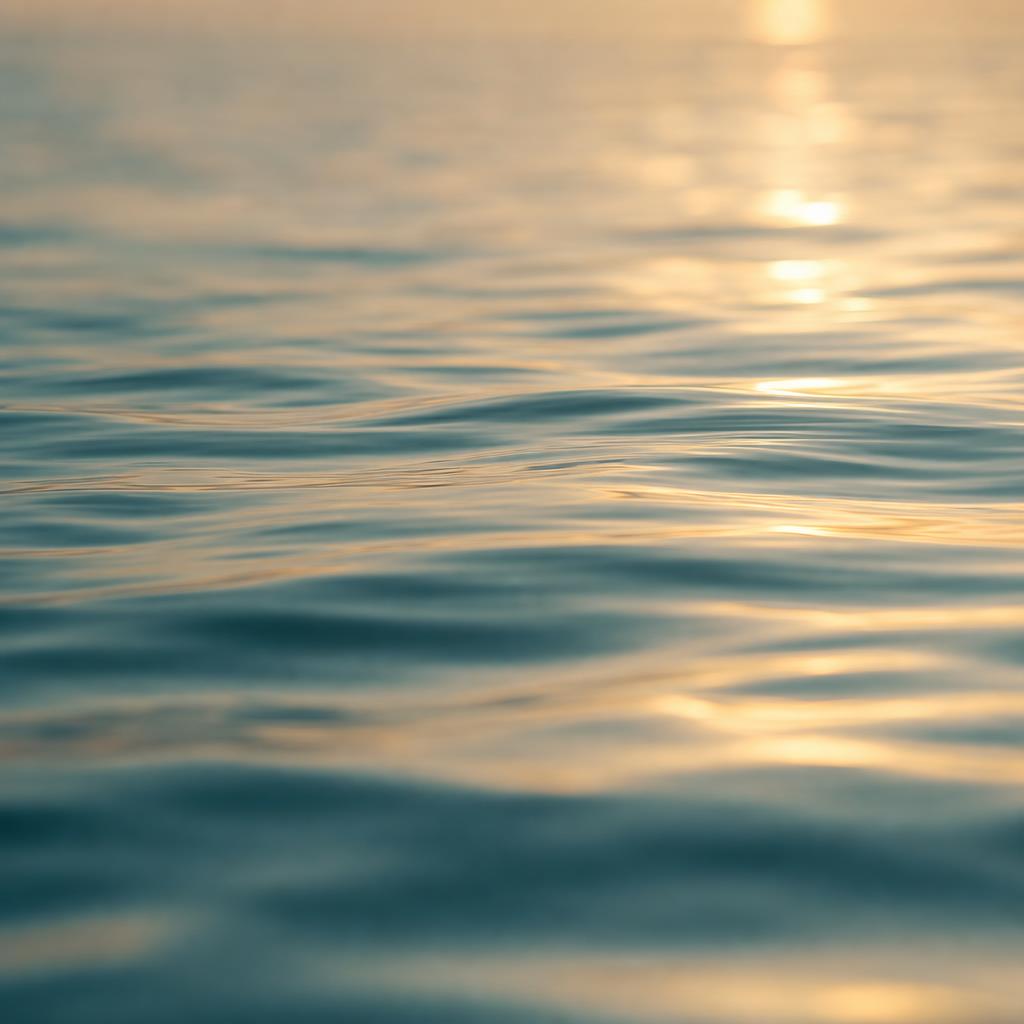 Calm ocean water surface